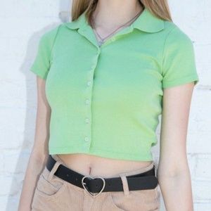 Brandy Melville - Green Caroline Top